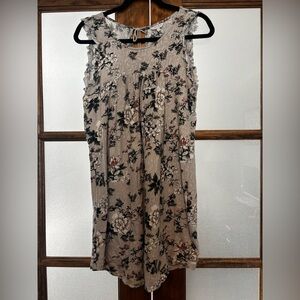 Lucky Brand Floral Babydoll Dress